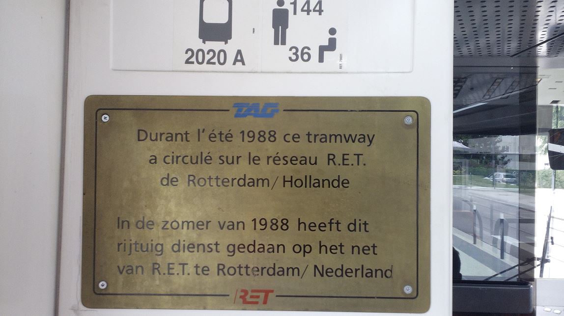 During the summer of 1988, this tramway ran on the R.E.T. from Rotterdam / Holland