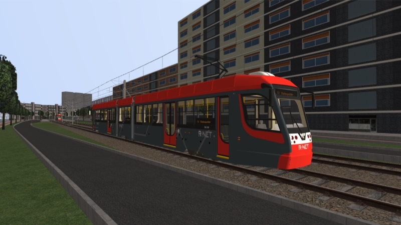 R-NET KTM31 tram at Deallertweg while operating the T2 Line service to Statenpolder.