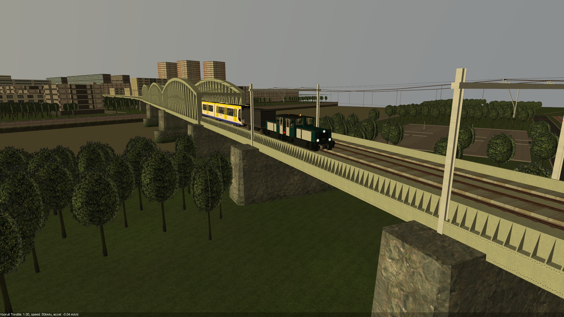 9014 on her final journey across the Rhine Viaduct near Blaak