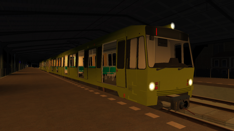 NS SG2 unit makes its stop at Delfsblaak before departing for Simvliet Central on the late evening of 12 December 2019.