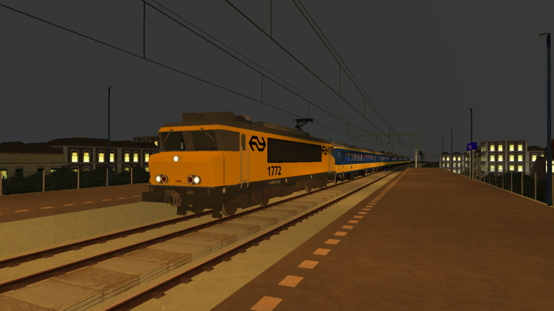 NS 1772 passes Delfsblaak as it is leading the Eindhoven to Simvliet Intercity train on the evening of 21st June 2020.