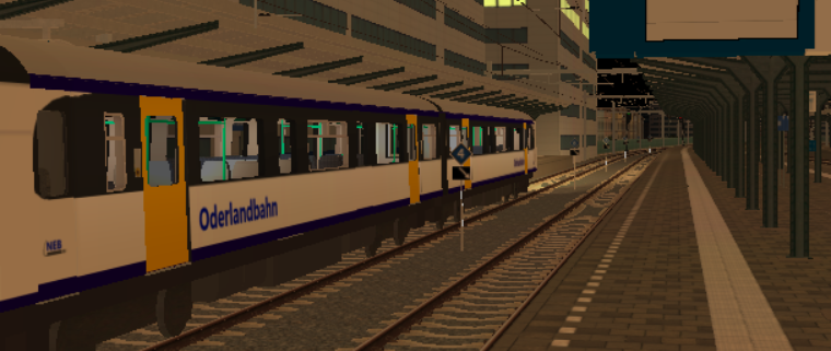 The last service to Denia...but whats that for a livery? Suspicious...Oderlandbahn...