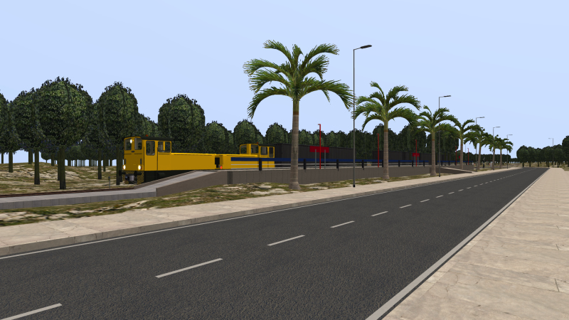 On the afternoon of 14th December 2021, a northbound freight train passes Simbugo station as the 13:55 ex-Simtra.