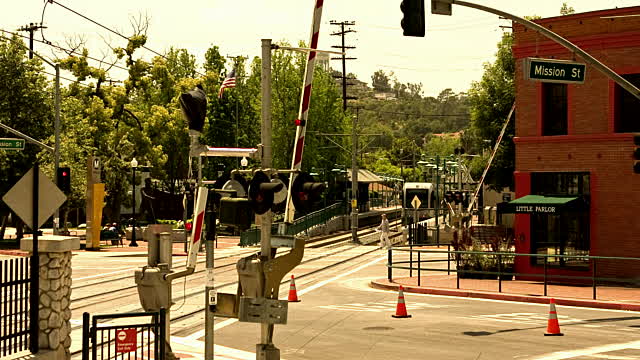 Turn the diagonal road into a railway.