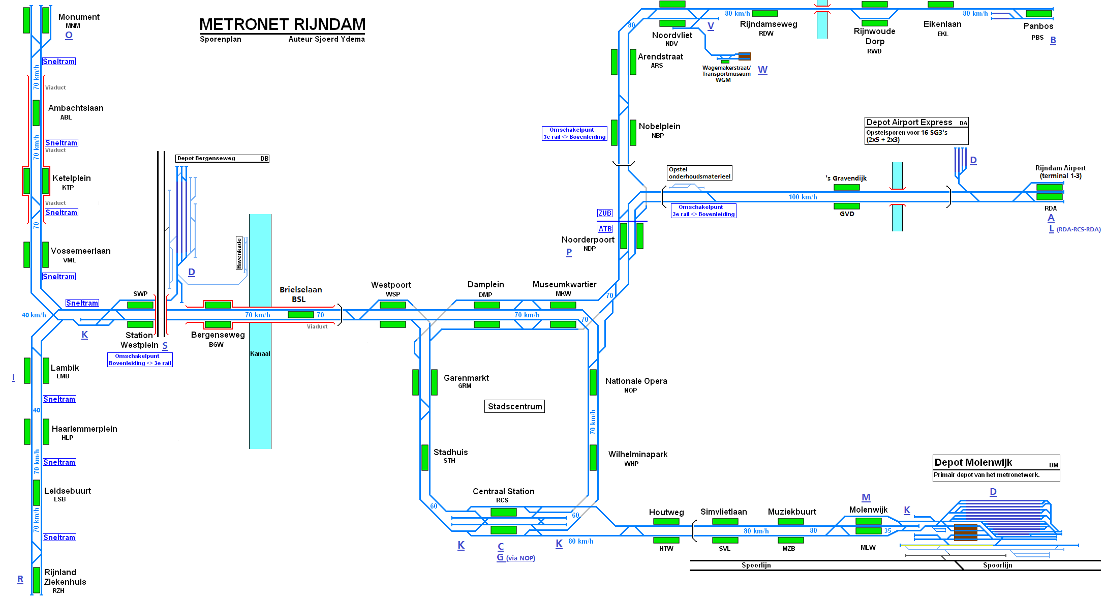 Rijndam 2016 track map