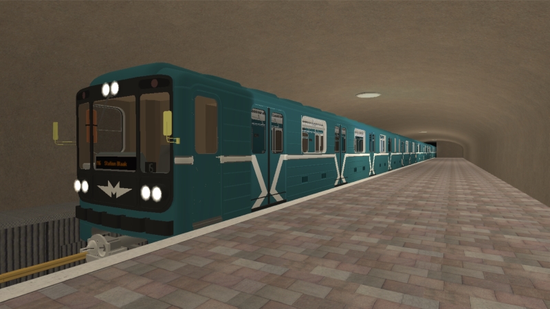Rijndam Metro 81-717 unit arrives at Nationale Opera while operating the M6 Line service to Station Blaak.