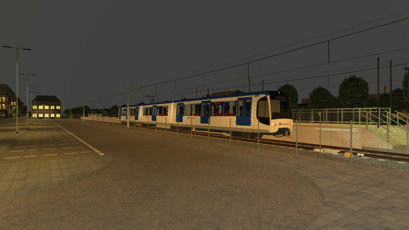 RandstadRail RSG3 EMU departs Zeerwijk while forming the Simvilet Centraal to Hageningen Line D train on a quiet <br />Sunday evening of 20th September 2020.