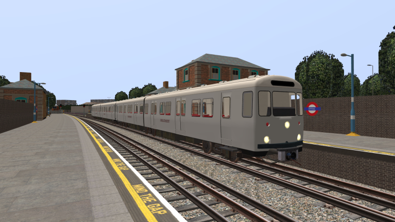 This London Underground train, still in London Transport silver livery, awaits its departure at Epping prior to work the <br />Epping to Ongar service during 1983.