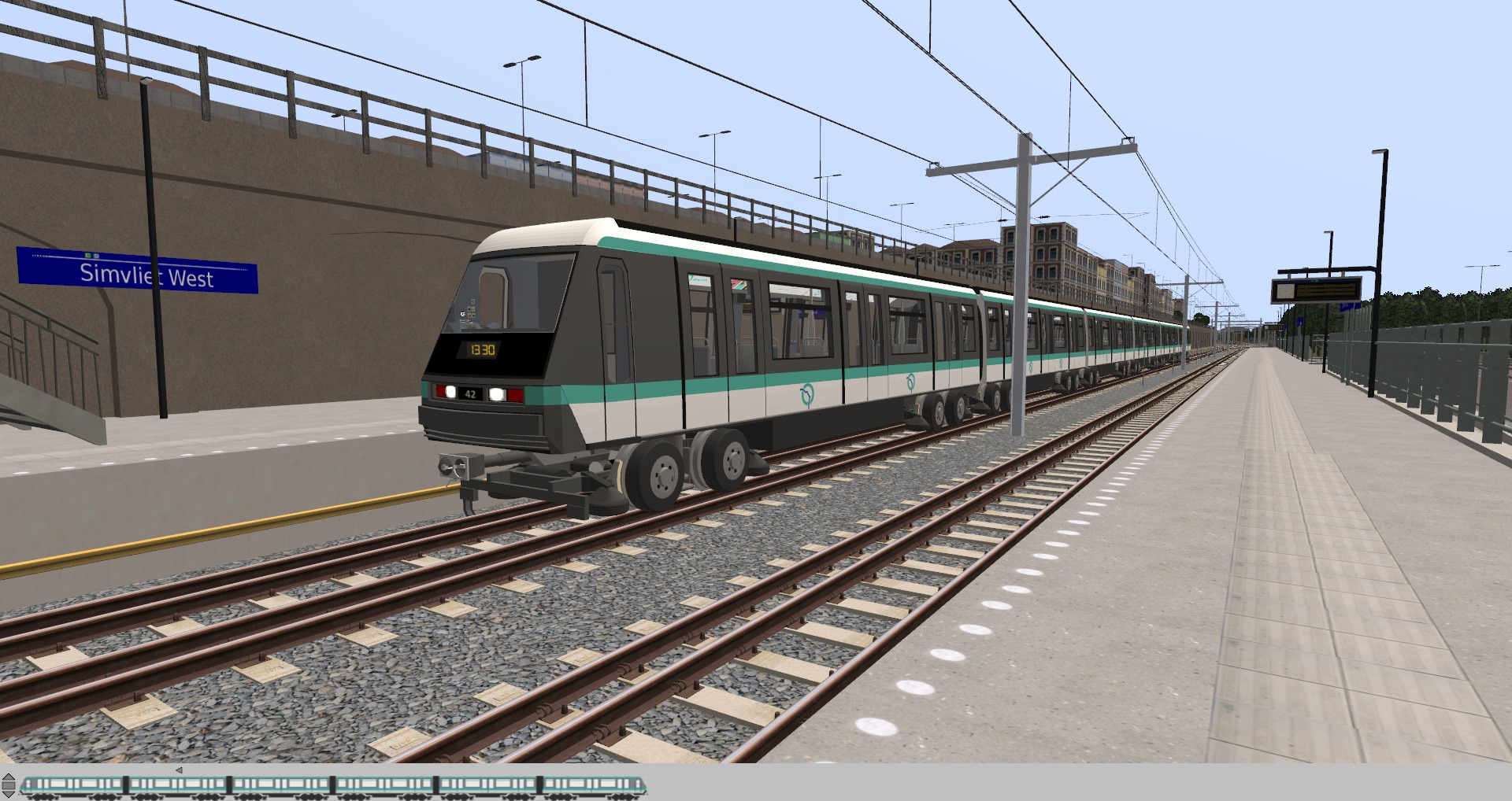 Here is an ex-Parisian MP89CC set on line C. This set was transferred to Simvliet in 2020 following a shortage of rolling stock caused by the recent Lightrail and the extension of Line C.
