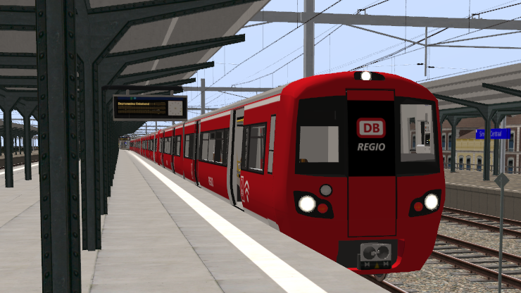DB Regio 09:45 service from Strandboulevard, terminating at SImvliet Centraal and is ready to return to Hageningen Strandboulevard.