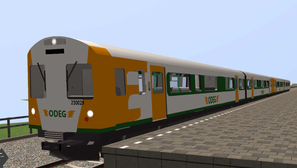 A GTW ready for departure at Essim Central, to operate a train to Hageningen.