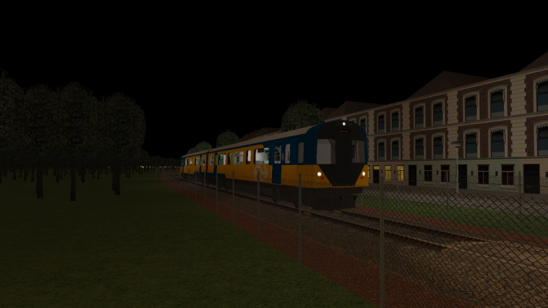 NS Class 230 DMU takes charge of the 21:36 Zeeburg to Zeeburg Haven shuttle on the evening of Tuesday 22nd March 2022.